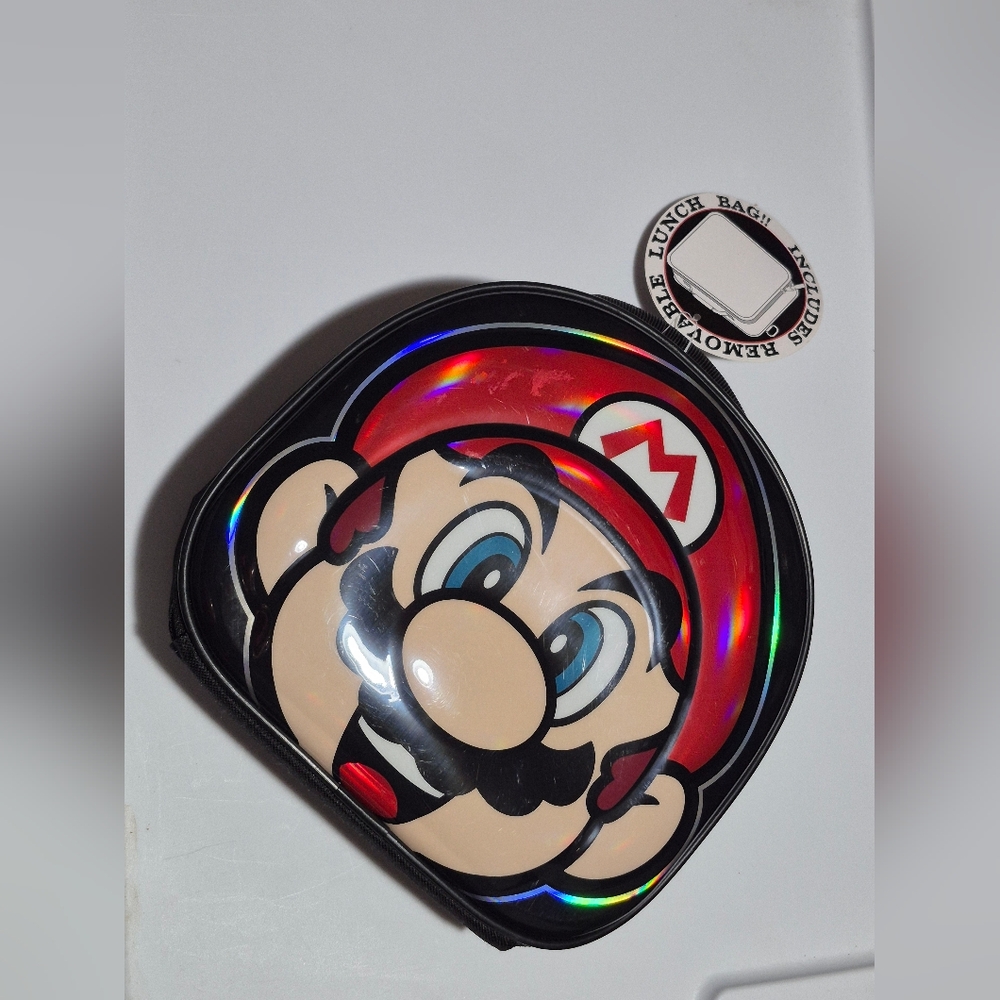 NWT Nintendo Super Mario Bros Lunch Box by Nintendo 2021 9"×9" Aprox.